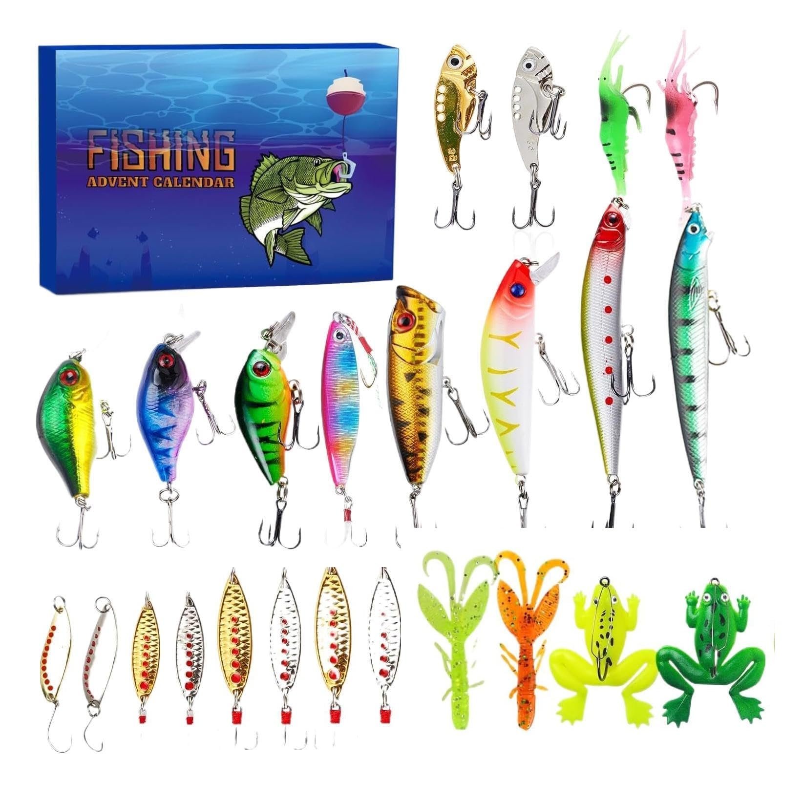 🎄TikTok Christmas Sale -70% OFF✨Fishing Lures Advent Calendar