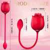 S475-3 Three Pistils Rose Toy With Vibrating Bud