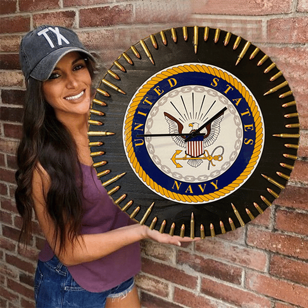 💥(Year-end Promotion 50% OFF) Handmade Patriotic Flag Bullet Clock-Buy 2 Get Free Shipping