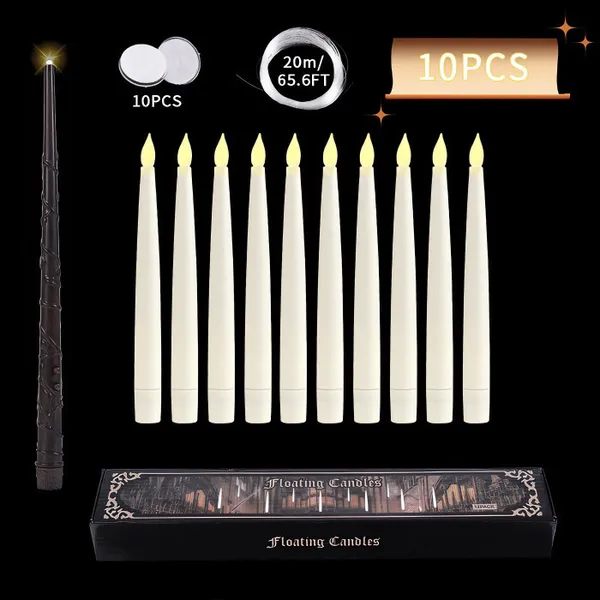 🔥Limited Time 50% OFF- Magical Floating Candles with Wand Remote