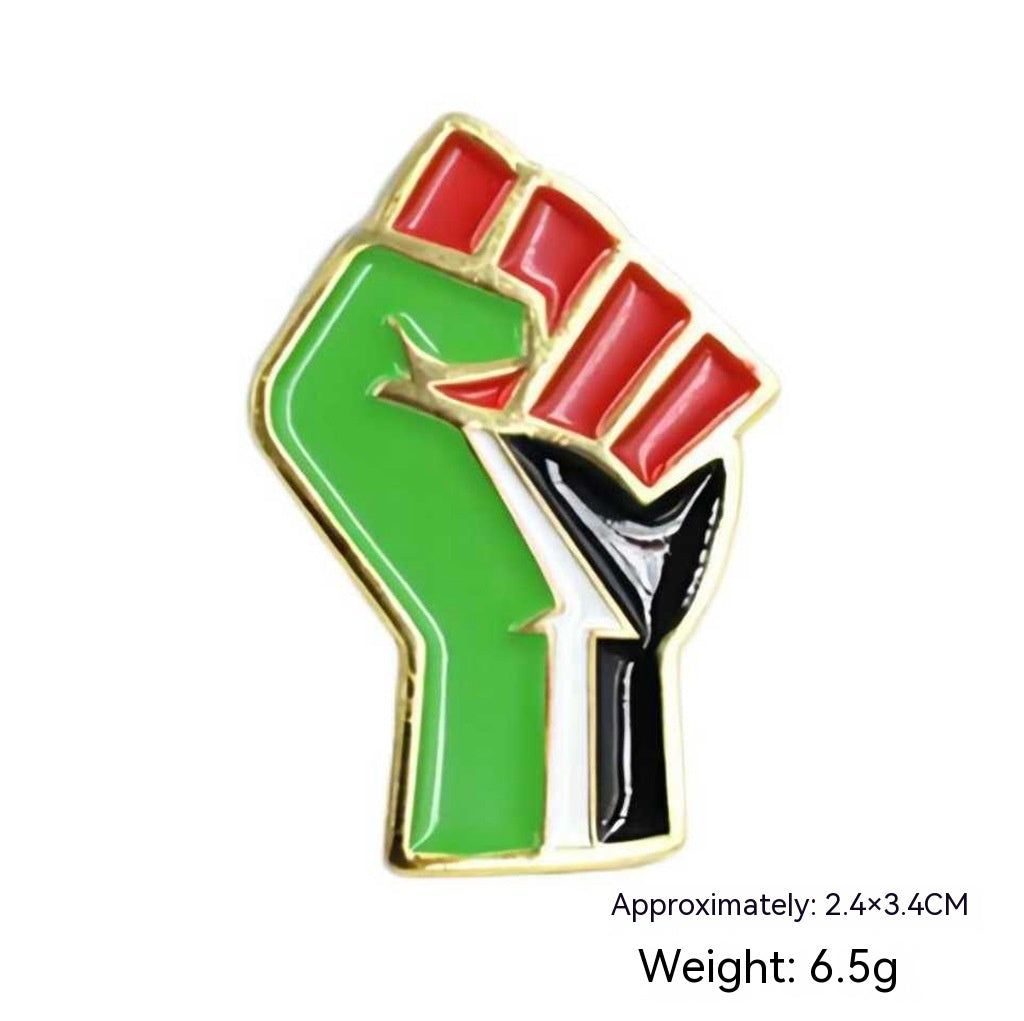 Let's help people at war together！Brooch