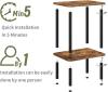 Apicizon 2 Tier End Table, Boho Side Table with Storage Shelf, Nightstand Bedside Table for Small Spaces, Bedroom, Living Room, Entryway, Farmhouse, Easy Assembly, Natural