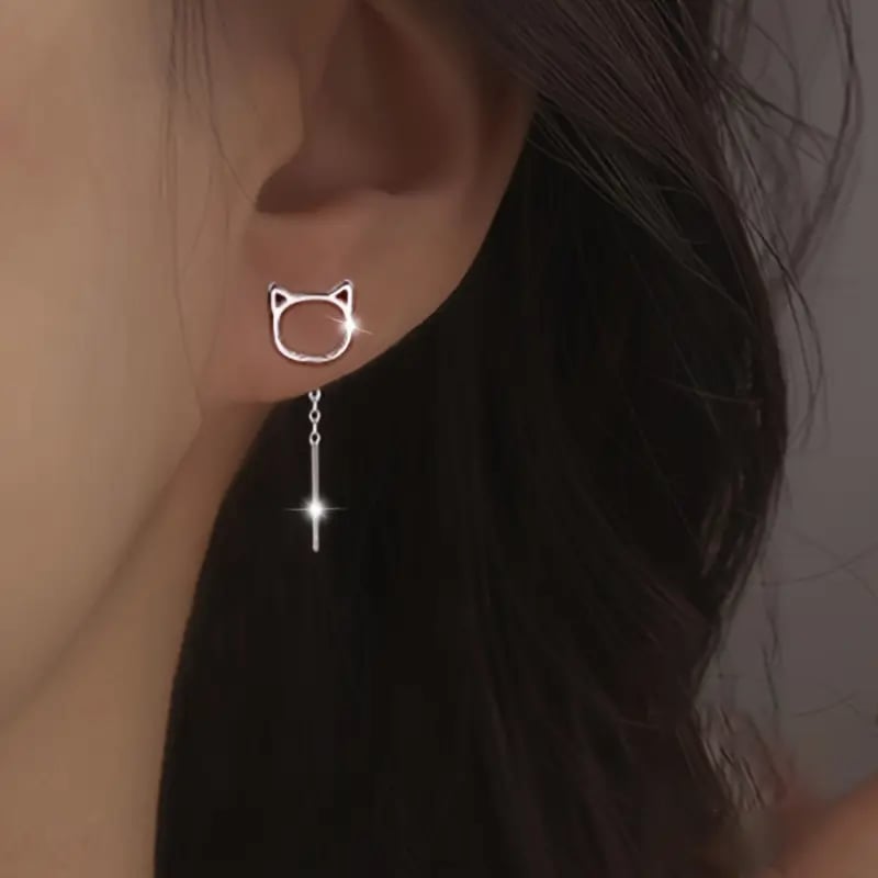 🐱💖Hollow Cat Earrings - Elegant & Whimsical
