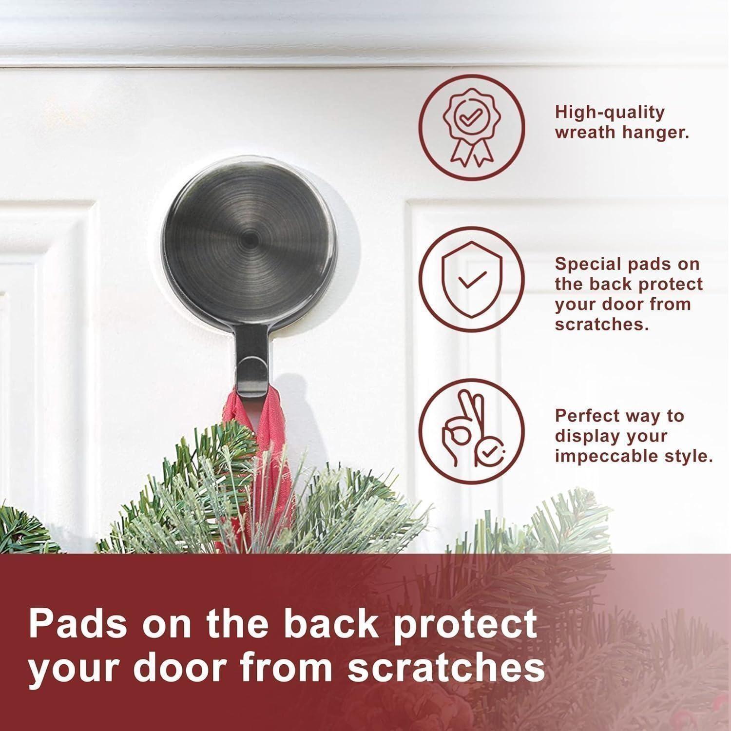 🎅Christmas Promotion 48% OFF-🎁- 2024 Magnetic Wreath Hanger-Holds Up to 10 lbs