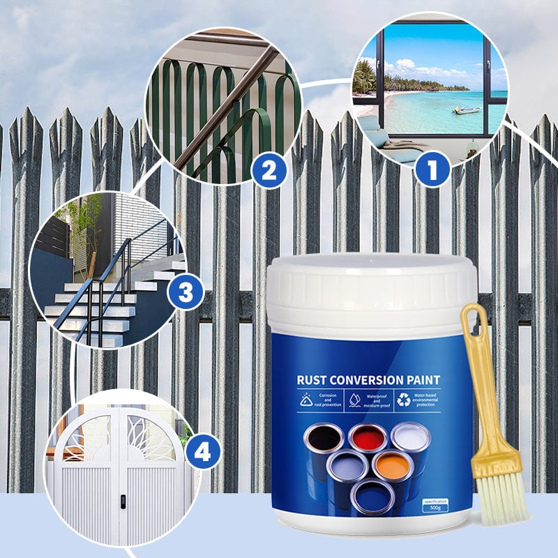 🔥Last Day Promotion 48% OFF-🎁-Weatherproof Rust Converter Paint for Metal