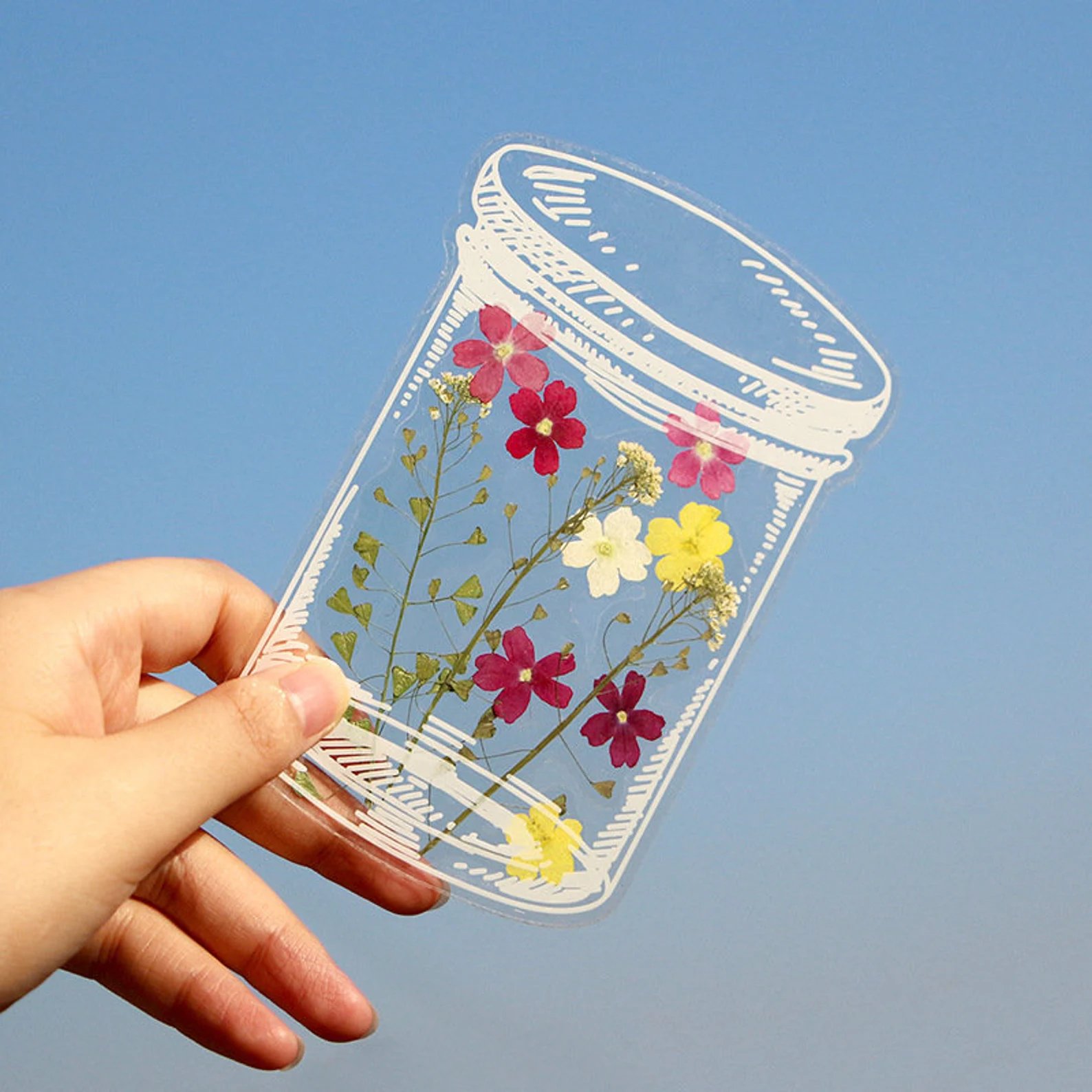 🔥Last Day Promotion 50% OFF🔥Transparent Dried Flower Bookmarks-DIY Gifts Bookmarks