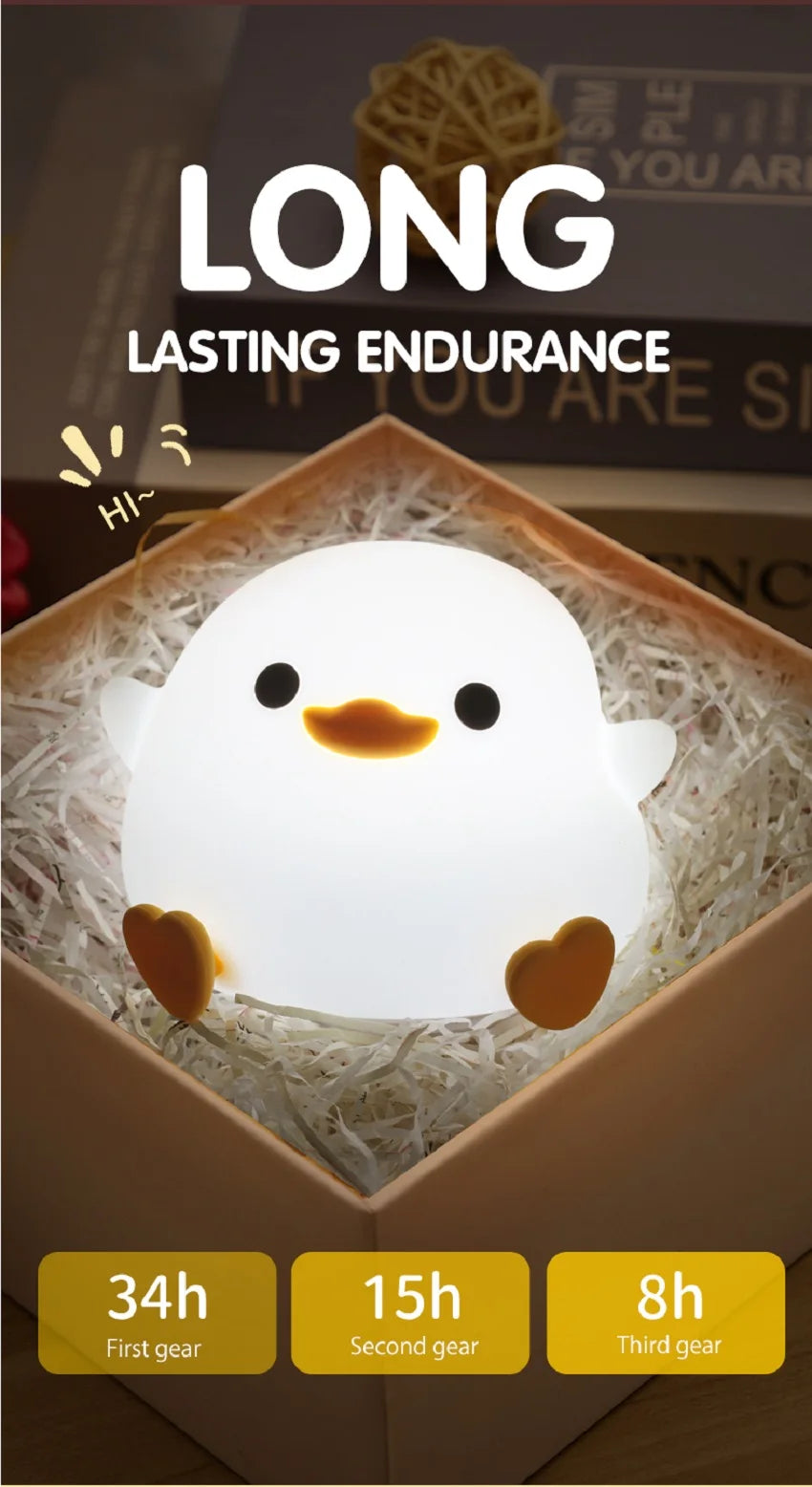 🔥Last day sale 49%-Cute Duckie Night Light - Stress Relief