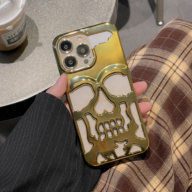 (Christmas Hot Sale- 49% OFF) Electroplated Skull Phone Case
