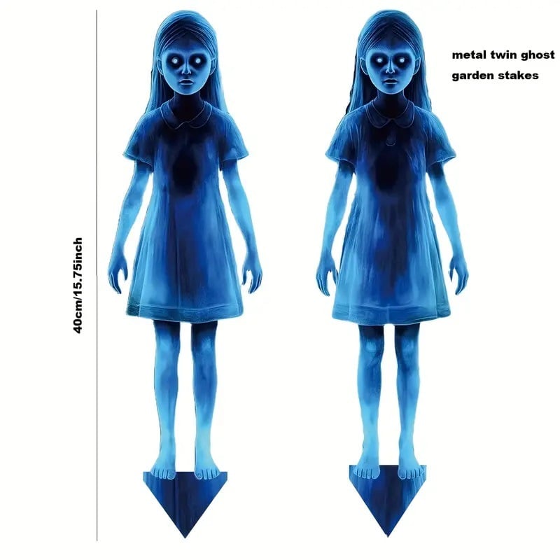 ⏰LAST DAY SALE 50% OFF🔥Halloween Haunted Twin Ghost Ground Stakes