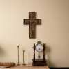 BGCOPPER Savior Jesus Cross - Carved from Natural Wood