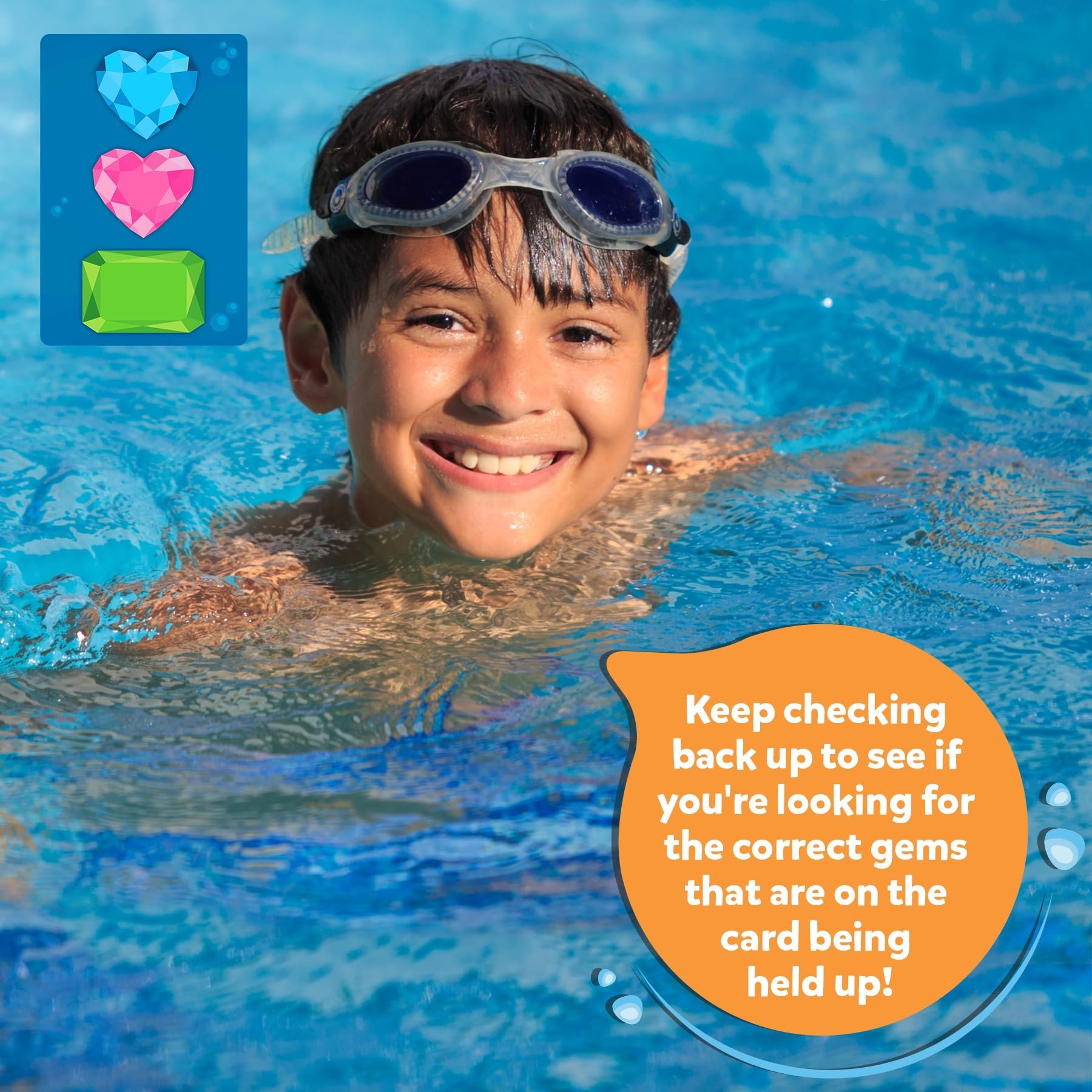 🎁TikTok Last Day Sale - 70% OFF🎉Skillmatics Pool Toys & Underwater Diving Game,Seek & Splash Numbers Gem