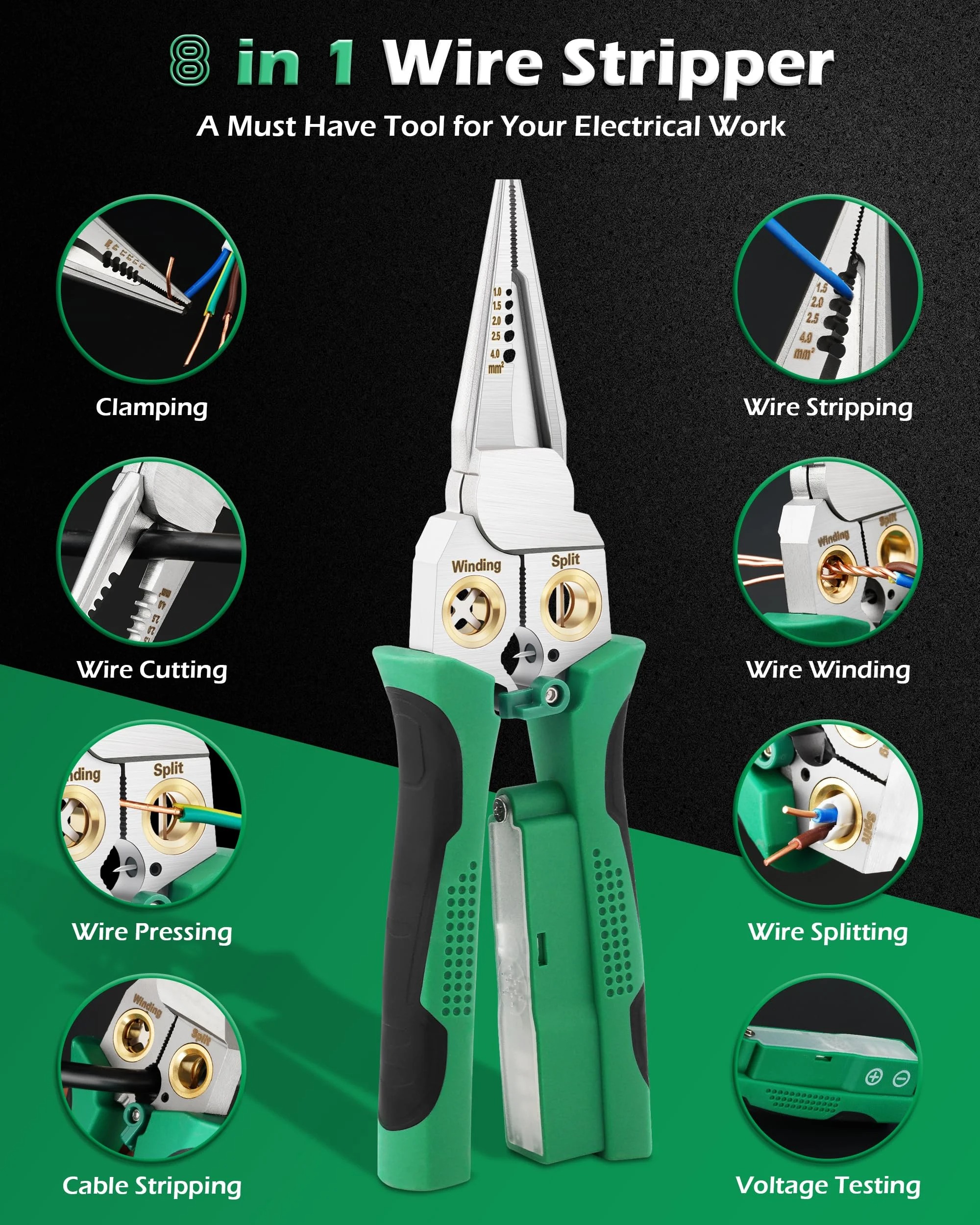 🔥Father's Day Sale 49% OFF-8-in-1 Wire Stripping Pliers