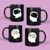 Pixel Heart Color Changing Ceramic Mug