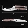 Multifunctional split knife detachable scissors