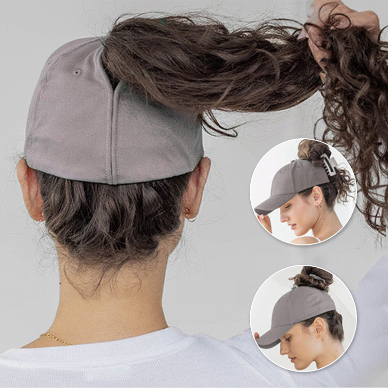 TikTok Last Day Promotion -70% OFF🎉Ponytail Baseball Cap with Magnetic Closure -🧢A baseball cap designed for ponytails