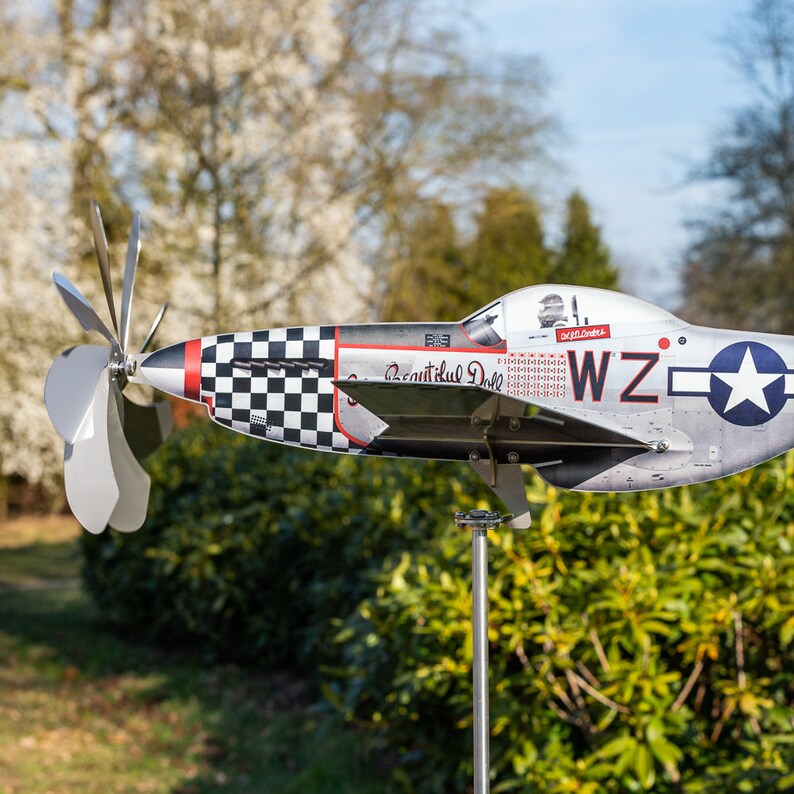 Handmade Windmill Aircraft Garden Decoration