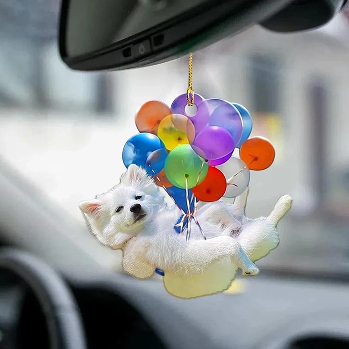 💥Christmas Sale 50% Off-Dog Car Charm with Balloons🐶🎈