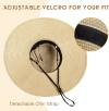 Beach Hat for Women, Wide Brim Sun Straw Hat for Women, Sun Hat Womens UPF 50+ UV Protection, Floppy Foldable Summer Hat