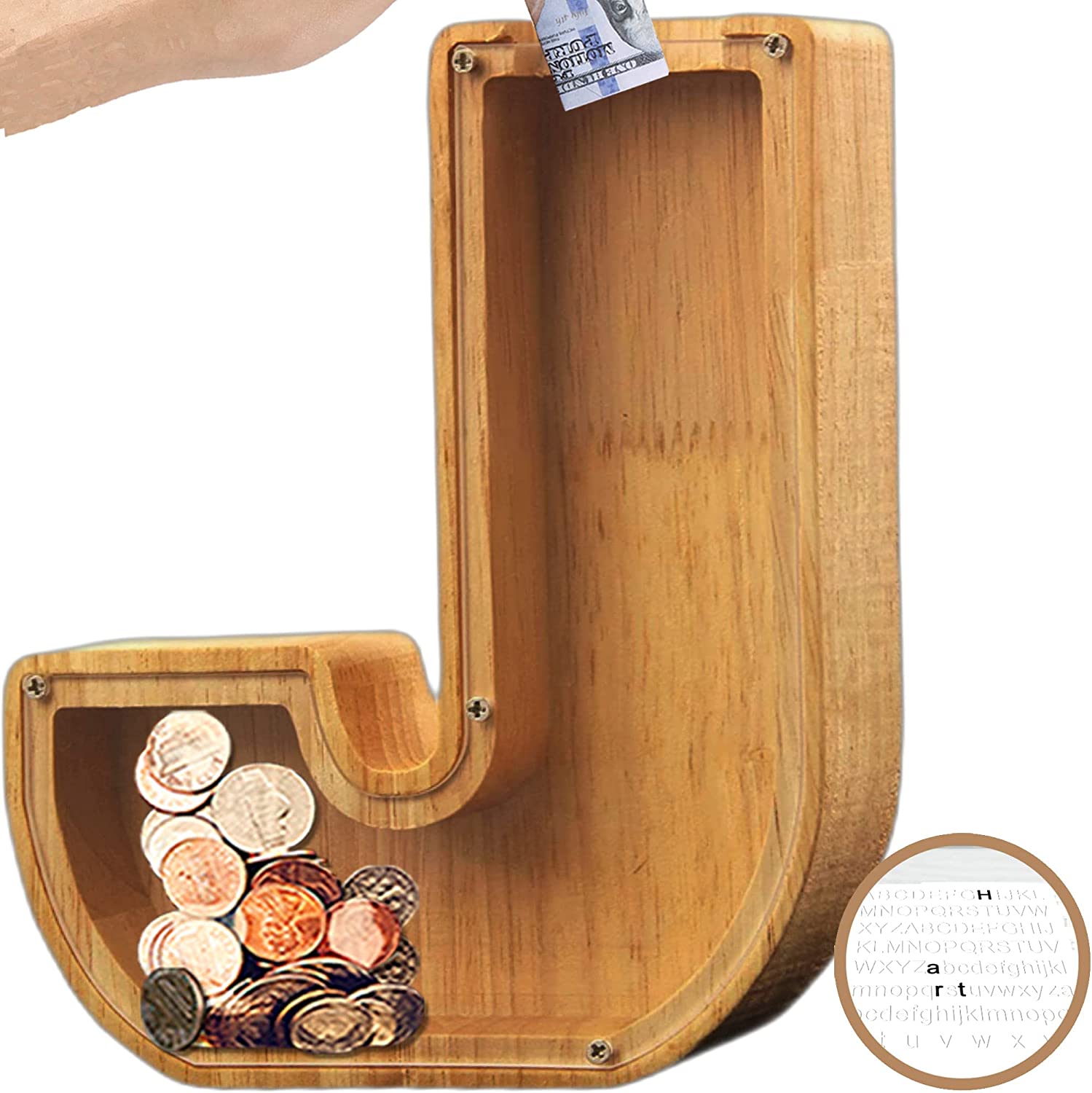 🔥Last Day Promotion - 70% OFF🎁Piggy Bank-Wood Gift For Kids