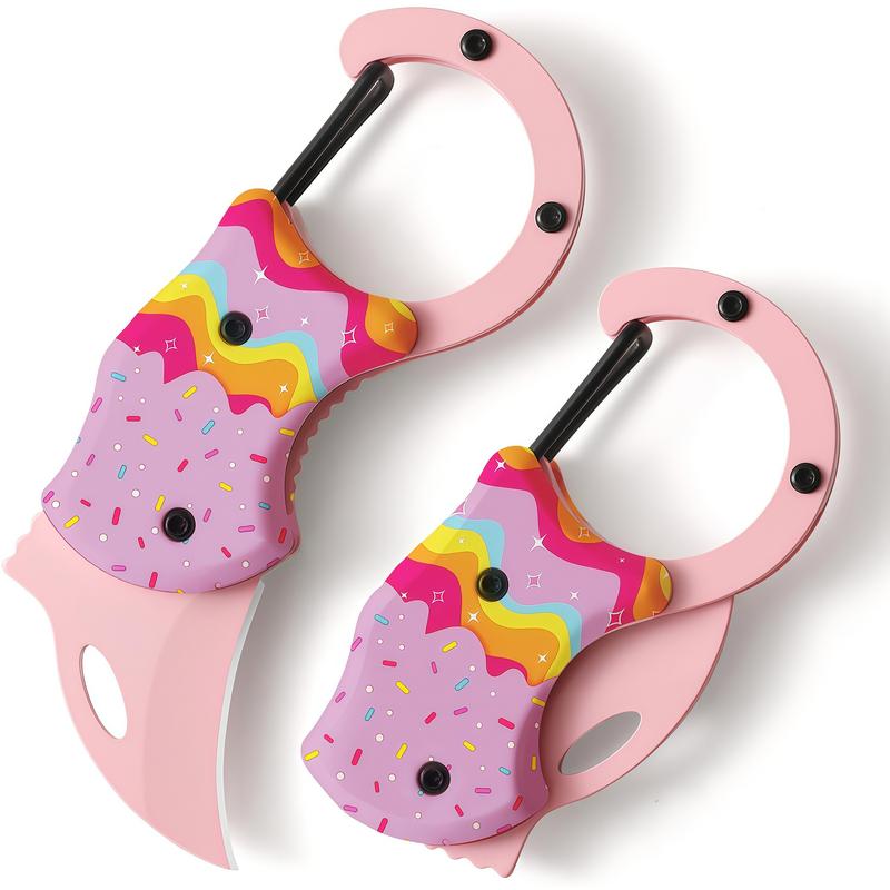 🍩 Pink Donut Pocket Knife