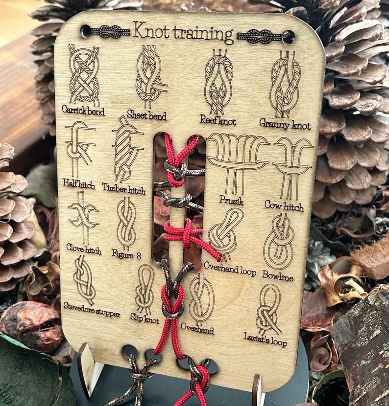 Forest School Leader Knot Training Board