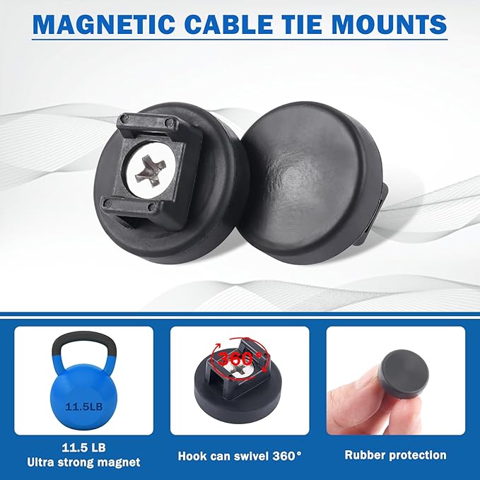 🔥Father's Day Sale 49% OFF - Magnetic Cable Zip Tie Mount Kit