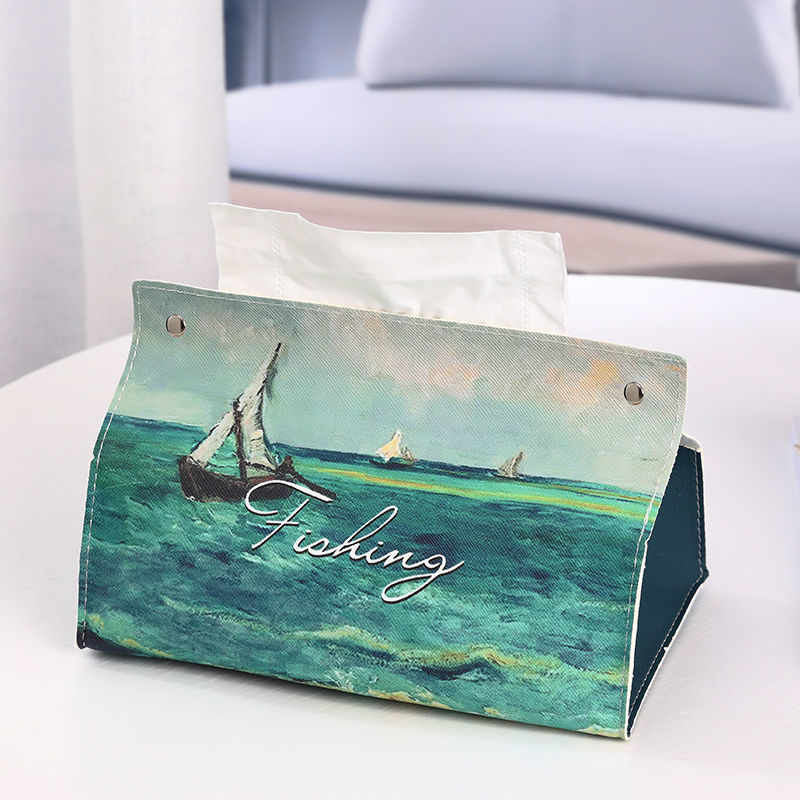 (🔥Last Day Promotion- SAVE 48% OFF)  Oil Painting Tissue Box - Buy 3 Get Free Shipping Now!