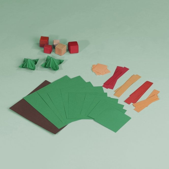 🔥Last Day Promotion 50% OFF🔥Eco-Friendly Christmas Tree Origami Kit – No-Glue Fold & Decorate!