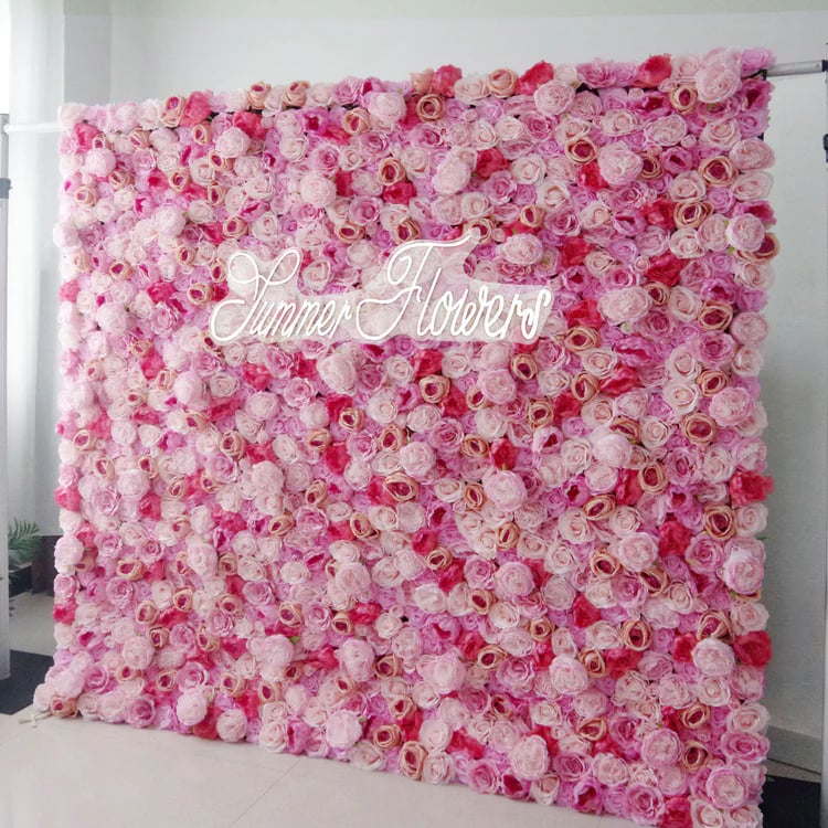 🔥Last Day Promotion - 70% OFF🎁Handmade 5D Roll-Up Fabric Flower Wall🌸