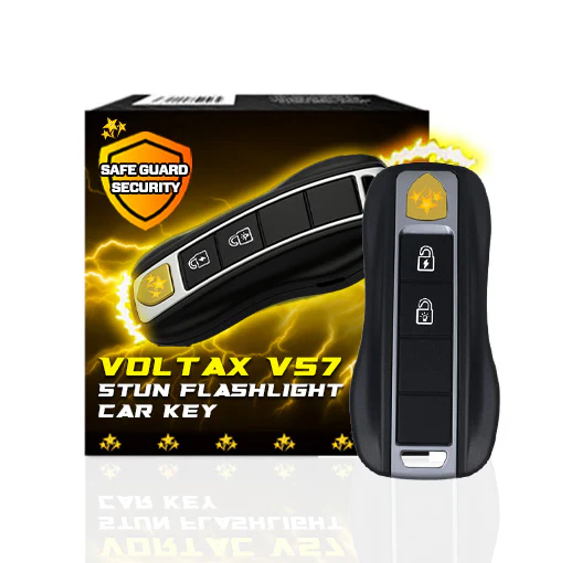🎁TikTok Last Day Sale - 70% OFF🔥VOLTAX V57 Hi-Tech Stun Flashlight Car Key ⚡Smart Defense - Stay Safe