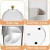 🪥 Dustproof Rotating Toothbrush & Makeup Brush Holder