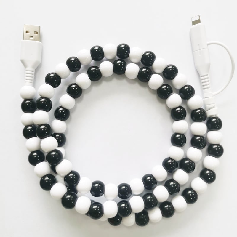 🔥Last Day Promotion 50% OFF🔥Beaded Phone Charger Pearl