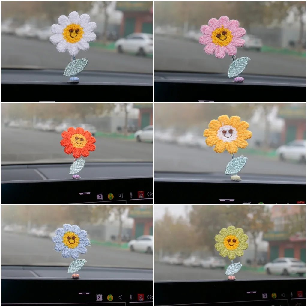 (🔥Last Day Promotion 50% OFF) - Buttbil Cute Shaking Flowers Car Decor (7 pcs)