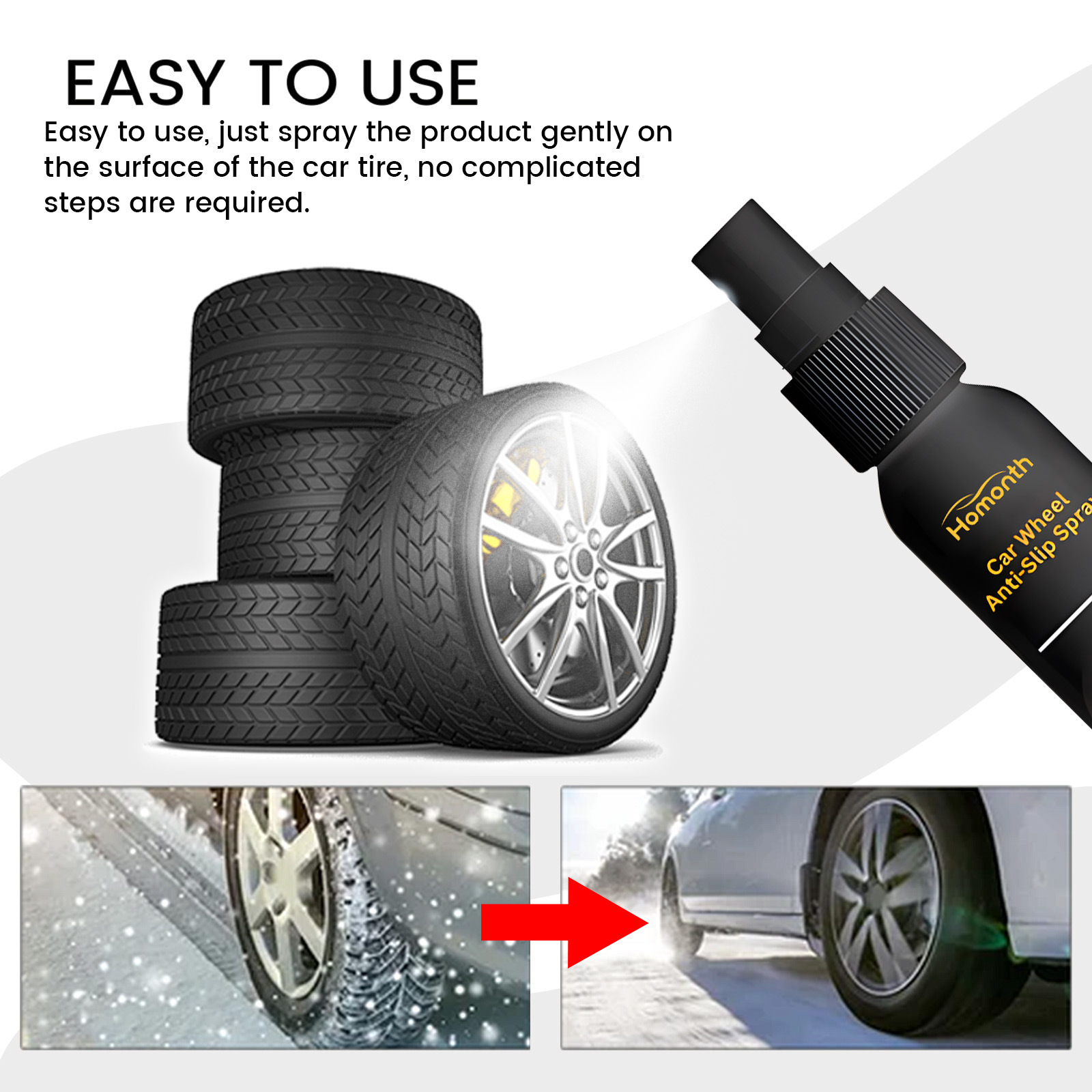 🔥Last Day Promotion 48% OFF-🔥- Homonth  Car Wheel Anti-Slip Spray