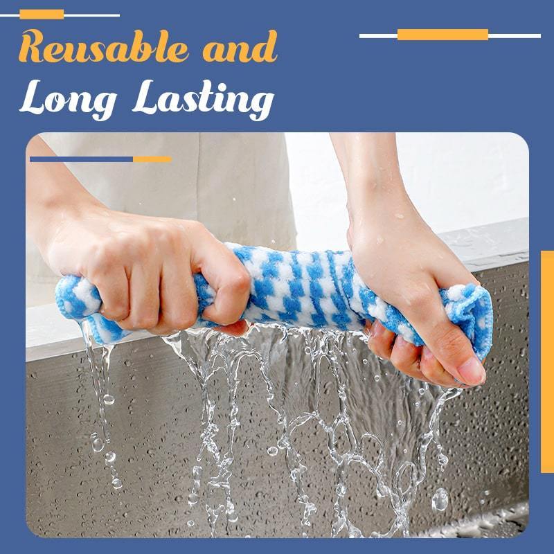 (🌲Hot Sale- SAVE 49% OFF)Microfiber Cleaning Rag--5PCs/Set - Buy 3 Sets Get 2 Free & Free Shipping