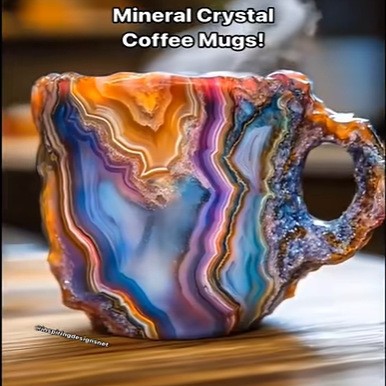 Handmade Mineral  Coffee Cup