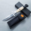 Outdoor self-defense folding wooden handle knife