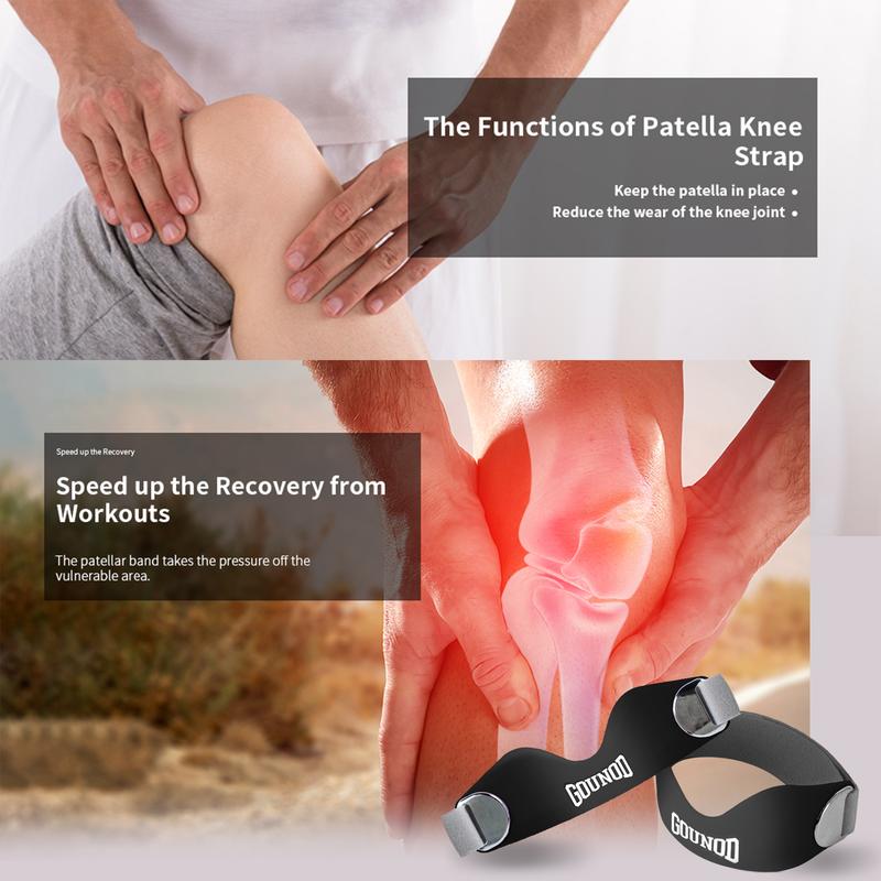 Silicone Patella Knee Strap for Knee Pain Relief