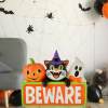 🎁TikTok Last Day Sale - 70% OFF🎃👻Halloween Lighted Blow Mold Vintage BEWARE Pumpkin Black Cat Ghost