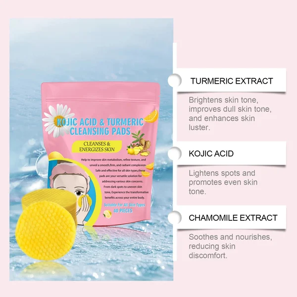 💥LAST DAY PROMOTION 60% OFF💥Turmeric Kojic Acid Cleansing Pads