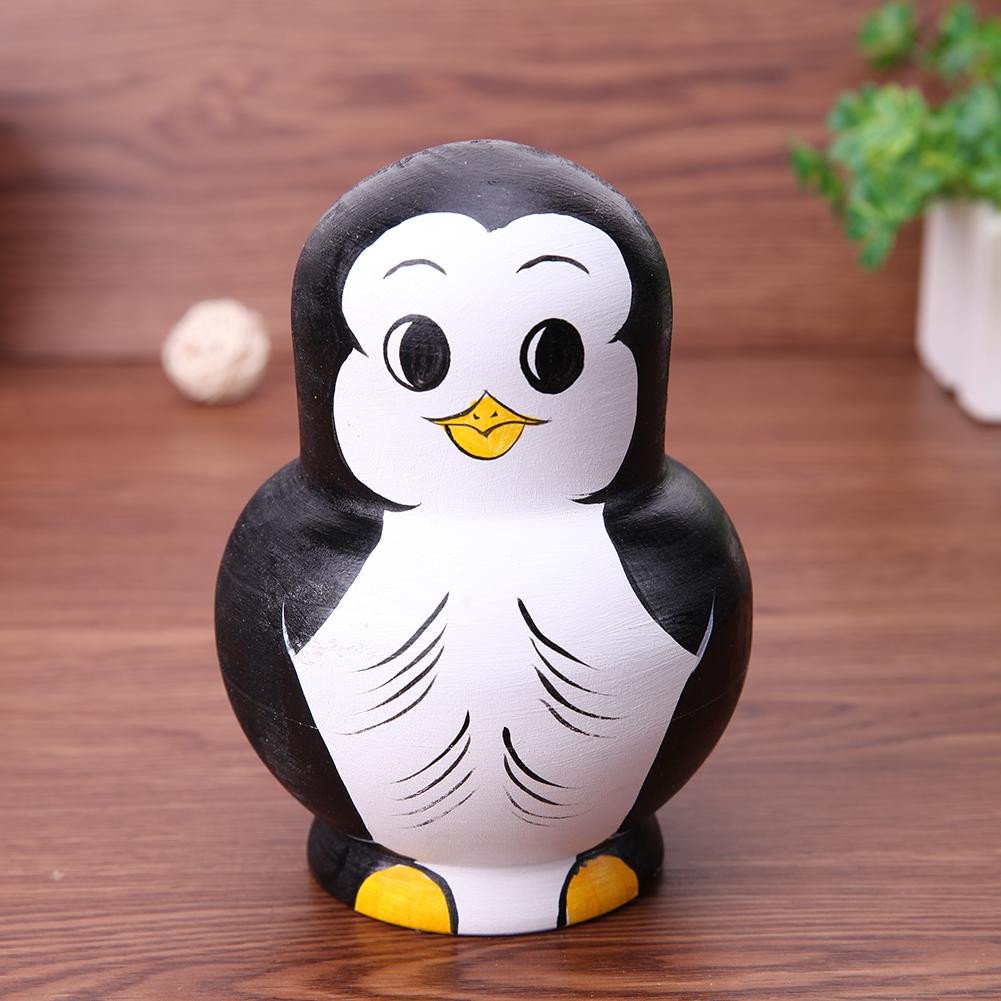 🔥Last Day Promotion 50% OFF🔥Wooden Penguin Nesting Doll - BUY 2 FREE SHIPPING