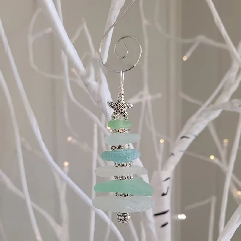 🎅Early Christmas Sale 49% OFF🎄 - Sea Glass Christmas Tree Ornament