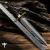 Cicada Damascus Survival Knife