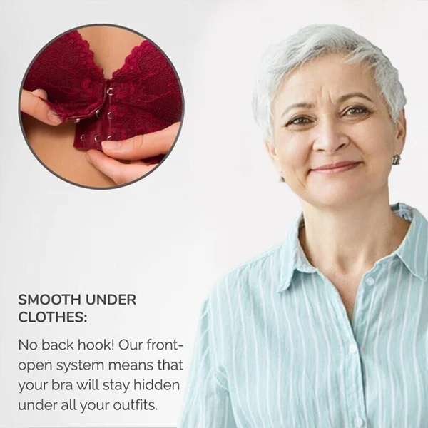🎁LAST DAY 45% OFF🎁Front Closure 5D Shaping Push Up Bra – Seamless, Beauty Back, Comfy