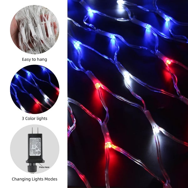 🔥Christmas Early Promotion🎅🎄 - Solar American Flag LED Lights