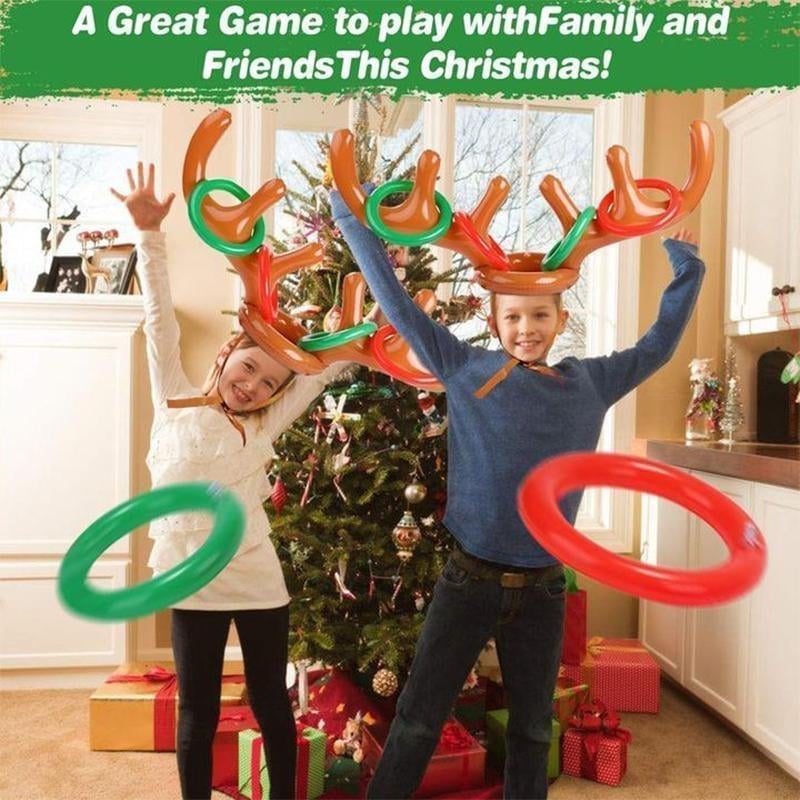 (🎄Christmas Hot Sale - 48% OFF) Christmas Reindeer Ring Toss Game, BUY 2 FREE SHIPPING