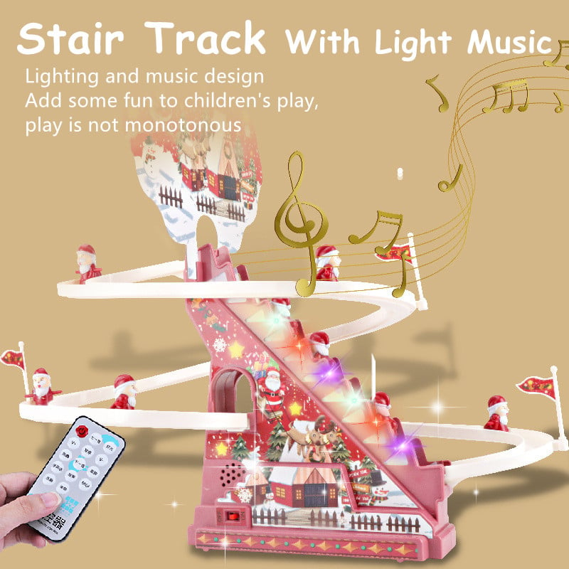 🔥Last Day Promotion - 70% OFF🎁🎅Santa Claus Electric Track Slide Toys