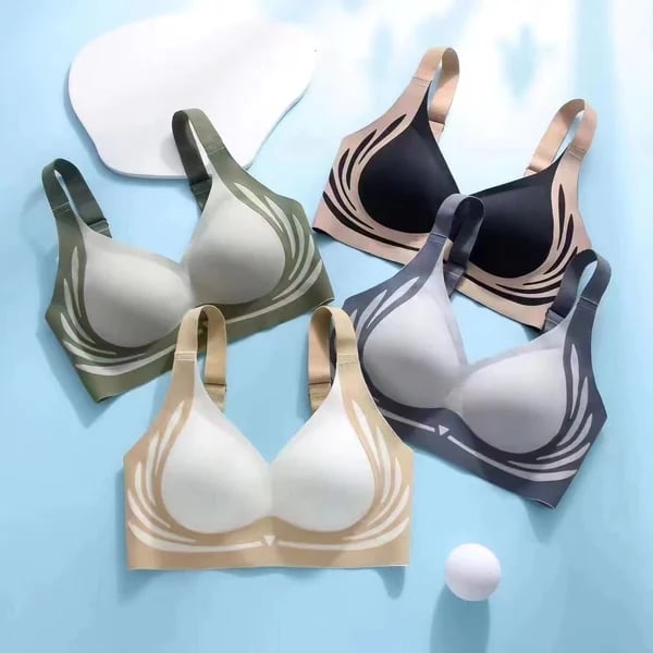 🎁Last Day 50% Off - Super gather bra | Wireless Push-up Bra👍No more sagging breasts