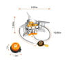 🔥LAST DAY 57% OFF🌟9900W/12800W Windproof Camping Stove, Camping Gas Stove with Piezo Ignition