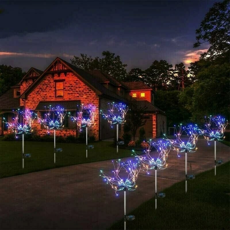 (🔥Last Day Promotion 50% OFF)🎁Waterproof  Solar Garden Fireworks Lamp